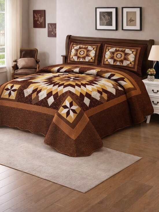 King 3-Piece White Oversized Bedspread Coverlet Set 118x106  King 3 piece bedspread set